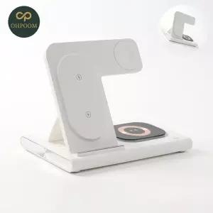 [오품] 핸드폰고속충전기 갤럭시용 고속 무선충전기 화이트