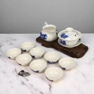 청화백자 당초나비 개완 개합 다기세트/다관/차컵/티컵/예쁜/찻잔/다도잔/다기/세트/다도/전통/셋트/도자기