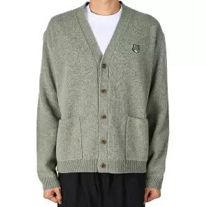 [메종키츠네] 25FW 남성 폭스헤드 울 가디건 로렐그린 PM00510KT1180 P131