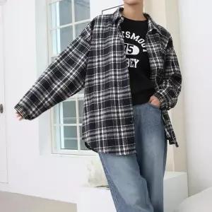 빅사이즈 510 데일리체크패턴카라셔츠 DLYQ205