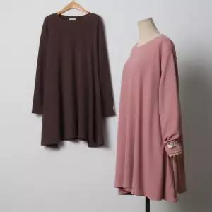 빅사이즈 510 미니기장패치원피스 DOLJ464