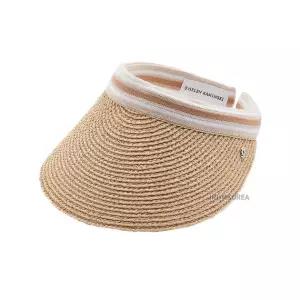 [헬렌 카민스키] SS25 여성 비앙카 바이저햇 HAT50265 NATURAL NOUGAT STRIPE