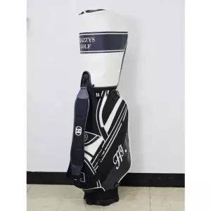 진열상품 헤지스 HAZZYS GOLF 남성 캐주얼 블럭 캐디백 골프백 G