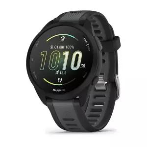 가민 포러너 165 뮤직 러닝 GPS 스마트워치 블랙/슬레이트, 43mm