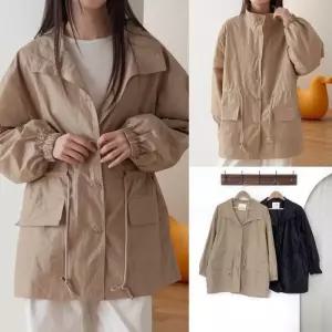 위쉬몰 SM 하이넥스트링버튼야상(V335H509) 빅사이즈