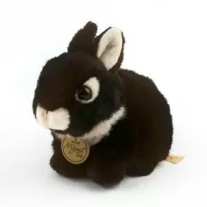 MIYONI 미요니 아기 토끼 인형 블랙 (18cm)/동물/귀여운/장식용/고급/선물/아이/오로라/수집용/선물용/리얼