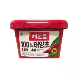 CJ 해찬들 100% 태양초 우리쌀 고추장 500g 1개
