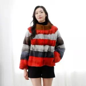 우진모피 WJ 코펜하겐퍼 휘메일풀스킨 호리젠탈 밍크코트 4MT7704 국내생산 본사직영1051662