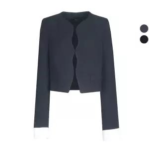 비비드 시크릿가너 여성 리스 셔츠소매디테일 가을겨울 정장 자켓1051467