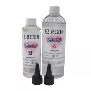 이지레진스피드 750g 3H 고투명 2액형 크리스탈레진 경질