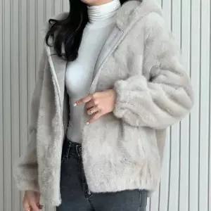 H스타일 OT 24-844후드퍼자켓 겨울 여성 모피 퍼 자켓 재킷 점퍼 아우터 밍크1051578