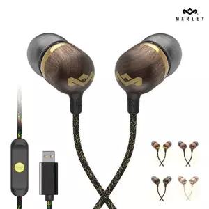 하우스오브말리 C타입 유선 감성 이어폰 아이폰 갤럭시 호환 운동용 러닝용 선물용 줄이어폰 밥말리