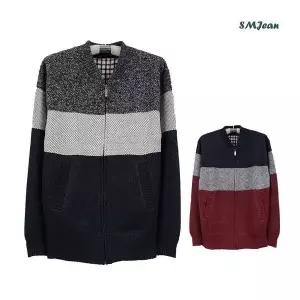 SMJ1418 남성 니트 기모 집업 가디건 지퍼 겨울 자켓1065379