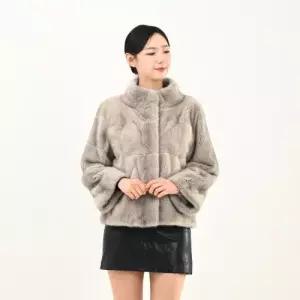 우진모피 WJ 코펜하겐 퍼 휘메일 실버블루 기본 밍크코트 253 국내생산 본사직영1051849