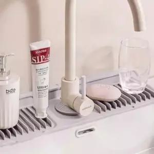 실리콘 수전매트 싱크대 물받이 확장형 주방 보호패드