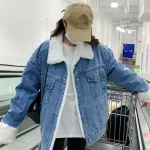 HS라이프 겨울 퍼자켓 모피 점퍼 코트 캐주얼 데님 안감퍼 간절기 여성1071243