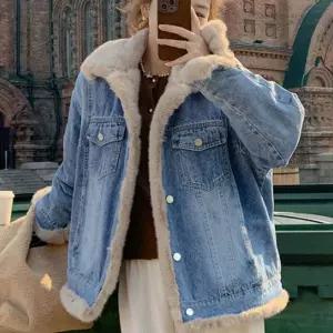 HS라이프 겨울 퍼자켓 모피 점퍼 코트 캐주얼 데일리 디자인 심플 데님 안감1071286