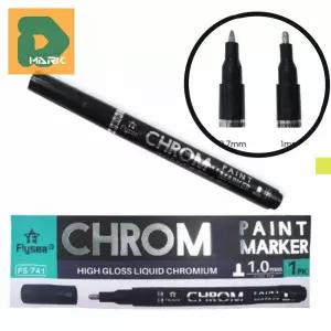 크롬광택 도장펜 광택 스크래치 실버 보수 차량 복원 오토바이 금속 간편 자동차 튜닝 메탈릭 조작 도색