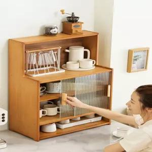 수납장 그릇장 원목 찬장 선반 찻잔 레트로 찻장 장식장 미니찬장 커피장 카페장 옛날 주방