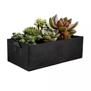 사각 부직포 화분 검정색 60x30x20cm 그로우백 베란다 테라스 옥상 텃밭 분갈이 화분