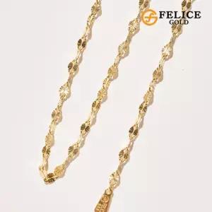 [펠리체골드]14K 러프샤인 목걸이 5부
