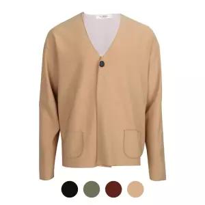 파파브로 남성 4컬러 베이직 스티치 가디건 IC-CA-Q0231078913