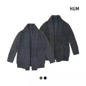 HUM 남 변형조직 숄카라 가디건 FHMWCGK191M 1081542