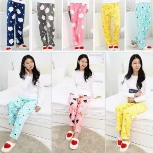 [하프클럽/]극세사 수면바지 겨울잠옷 편안한 방한 바지