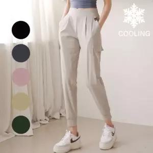 여자 조거팬츠 여름 카고 쿨 스판 여자 냉장고 바지