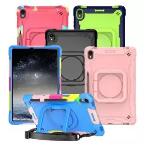 갤럭시탭 S11 케이스 스퀘어 아머 케이스 360도 회전 거치 손잡이