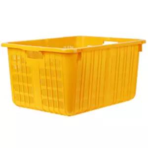 중)학교 창고 교구보관용 보관상자 플라스틱 노란바구니 56L (고리없음,적층X) 마트