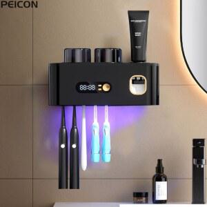 휴대용 칫솔 살균기 무선 UV 살균 충전식 벽걸이형 전동 건조기 홀더