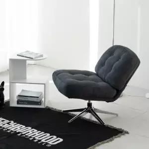 포어 인테리어 패브릭 회전 라운지 암체어 1인 소파 의자 DF927672