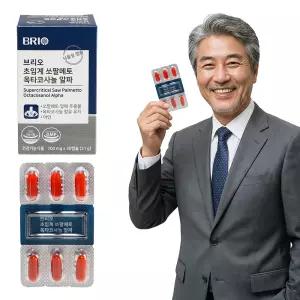 브리오 초임계 쏘팔메토 옥타코사놀 알파 30캡슐 / 식물성 캡슐 전립선 건강 소팔메토 열매 로르산 아연 영양제