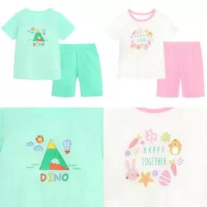 폴리메쉬 민트.핑크 메쉬 반팔상하세트 여름 실내복 아동 남아동 여아동