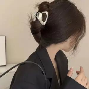 귀족 스타일 메탈 헤어 집게핀 꼬임 진주 큐빅 심플 올림머리 숱 헤어 머리