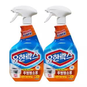 유한락스 주방청소용 900ml 2개 / 싱크대 후드 기름때 찌든때 세정제