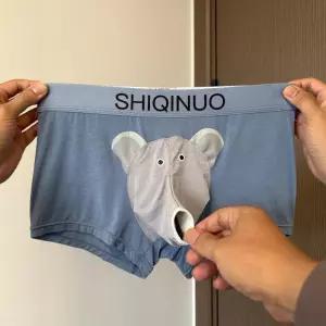 귀여운 코끼리 남친 드로즈 모달 소재 신축성 쾌적함 남자팬티 선물 기념일 인형 스판 속옷 잠옷 캐릭터