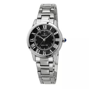 TANDY 탠디 클래식 커플 메탈 손목시계 T-3714 여자 블랙