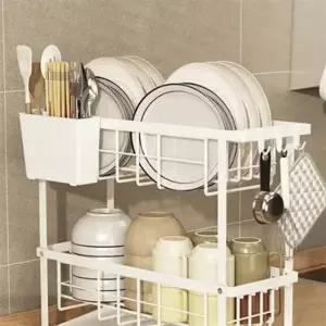 슬림 그릇 건조대 2단 틈새 식기건조 설거지 정리대
