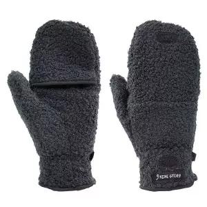 나인스토리 와플 오픈미튼 [블랙]