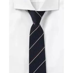 [로가디스] 투톤 사선 스트라이프 지퍼타이  네이비 (MA6281A02R)