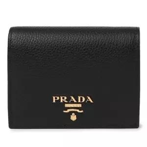 [명품] 비텔로 그레인 금장 로고 반지갑 1MV204 2E3A F0002