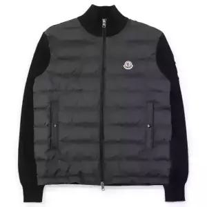 디몬트 몽클레어 남성 와펜 패치 패딩 믹스 집업 자켓(블랙) 9B00020 M1115 999