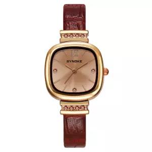 큐브 사각 여성 여자 가죽 고급 메탈 정장 패션 학생 데일리 손목 시계