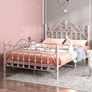 공주침대 프레임 북유럽 럭셔리 여학생 엔틱 빈티지 북유럽스타일 스타일 매트리스