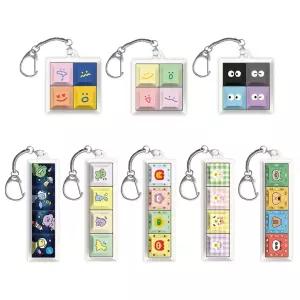 키보드키링 키캡키링 청축 열쇠고리 네모 정사각 직사각 스트레스해소 캐릭터