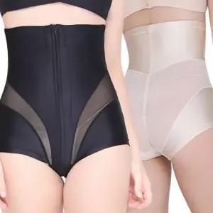 여성 뱃살 보정 데일리 힙업 팬티 여자 보정 거들 복부 슬림 폴리에스터 언더웨어 나일론 지퍼형 심리스