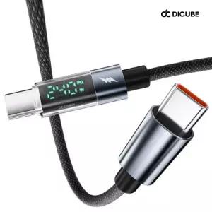 디큐브 LED 디스플레이 나일론 케이블 PD3.1 240W CtoC 초고속충전 1.2m