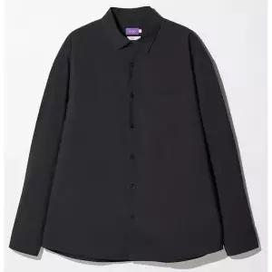 [하프클럽/에스티코]고밀도 폴리 워싱 셔츠_블랙 (세미오버핏) SDSWA63OSB
